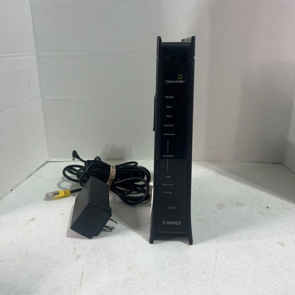 CenturyLink Zyxel C3000Z VDSL2 Dual Band Wireless Modem Router with Power Cord